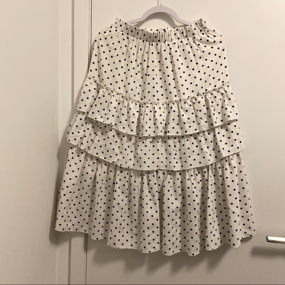 Polka dot long cake skirt - Picture 1 of 3